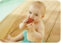 Baby with Strawberry