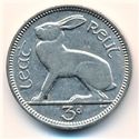 3 Pence (Leat Reul - Three Pence) - Nickel