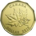 1 Dollar (O Canada - Maple Leaves & Seeds)
