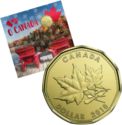 1 Dollar (O Canada - Maple Leaves & Seeds)