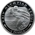 2 Pa'anga (XXIV Summer Olympic Games 1988 Seoul - Swimming)