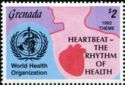 WHO emblem and Heartbeat - the rythm of health