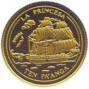 10 Pa'anga (Sailing ship “La Princesa”)