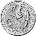 5 Pounds (The Queen's Beasts, Red Dragon of Wales - Silver)