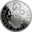 10 Pounds (The Queen's Beasts, Unicorn of Scotland - Silver Piedfort)