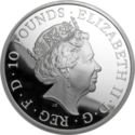 10 Pounds (The Queen's Beasts, Lion of England - Silver)