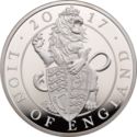 10 Pounds (The Queen's Beasts, Lion of England - Silver)