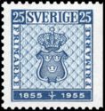 First Swedish postage stamp design