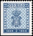First Swedish postage stamp design