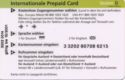 Internationale Prepaid Card