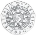 5 Euro (New Year - 650th Anniversary of the Austrian National Library - Silver)