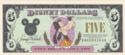 5 Disney Dollars