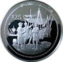 25 Dollars (Discovery of America Series. Getting provisions for his ships)