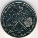 20 Cents (Centenairy of the Federation of Australia Australian Capital Territory) 