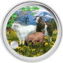 1 Dollar (Year of the Goat. Lion privy color)