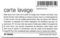 Carte lavage 6 - Offerte - puce 1