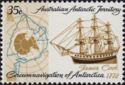 Cook's Ship HMS "Resolution" and Route around Antarctica
