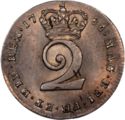 2 Pence (George III - Young Head, Raised)