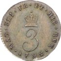 3 Pence (George III - Older Head, Wire Numerals)