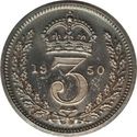 3 Pence (George VI Maundy Coinage; 3rd issue)
