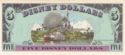 5 Disney Dollars