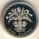 1 Pound (Thistle of Scotland - Silver)