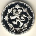 1 Pound (Scottish arms - Silver)