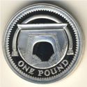 1 Pound (Egyptian Arch Railway Bridge - Silver edition - Texted edge)
