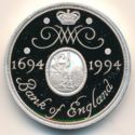 2 Pounds (300th Anniversary - Bank of England - Silver)