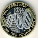2 Pounds (50th Anniversary of the Discovery of DNA. Silver)