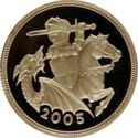 2 Sovereign (Double Sovereign 2 Pounds. A new St George)