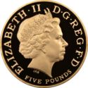 5 Pounds (Queen Mother Memorial - Gold)