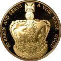5 Pounds (Elizabeth's coronation, 60th Anniversary. Gold)