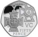 50 Pence (Victoria Cross. Silver Piedfort)