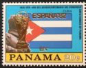Bolivar and Cuba flag Overprinted in gold Type XI