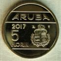 5 Florin (60 Years Red Cross on Aruba)