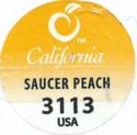 Saucer Peach 3113