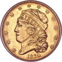 5 Dollars (Capped Bust. Small type)