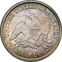 50 Cents / Half Dollar (Seated Liberty - Arrows)
