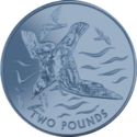 2 Pounds (Blue Petrel - Halobaena caerulea. Titanium)