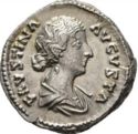 1 Denarius (Marcus Aurelius for Faustina II)