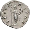 1 Denarius (Marcus Aurelius for Faustina II)