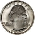 25 Cents / Quarter (Washington - Silver edition)