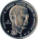 10 Vatu (Celebrates the Presidency of Barack Obama)