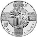 10 Euro ((1150th anniversary of the recognition of the Slavonic liturgical language))
