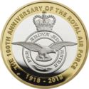 2 Pounds (RAF Centenary- Silver edition)