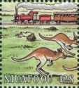 Fleeing Kangaroos and Train