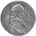50 Bolognini (½ Escudo Romano. Pius VI)