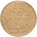10 Lire (Pius IX. XXI, XXII)