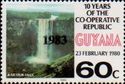 "1983" on 60c Kaieteur Falls